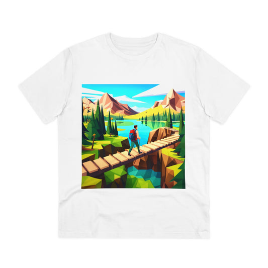 Unisex T-Shirt - Wanderer über Brücke