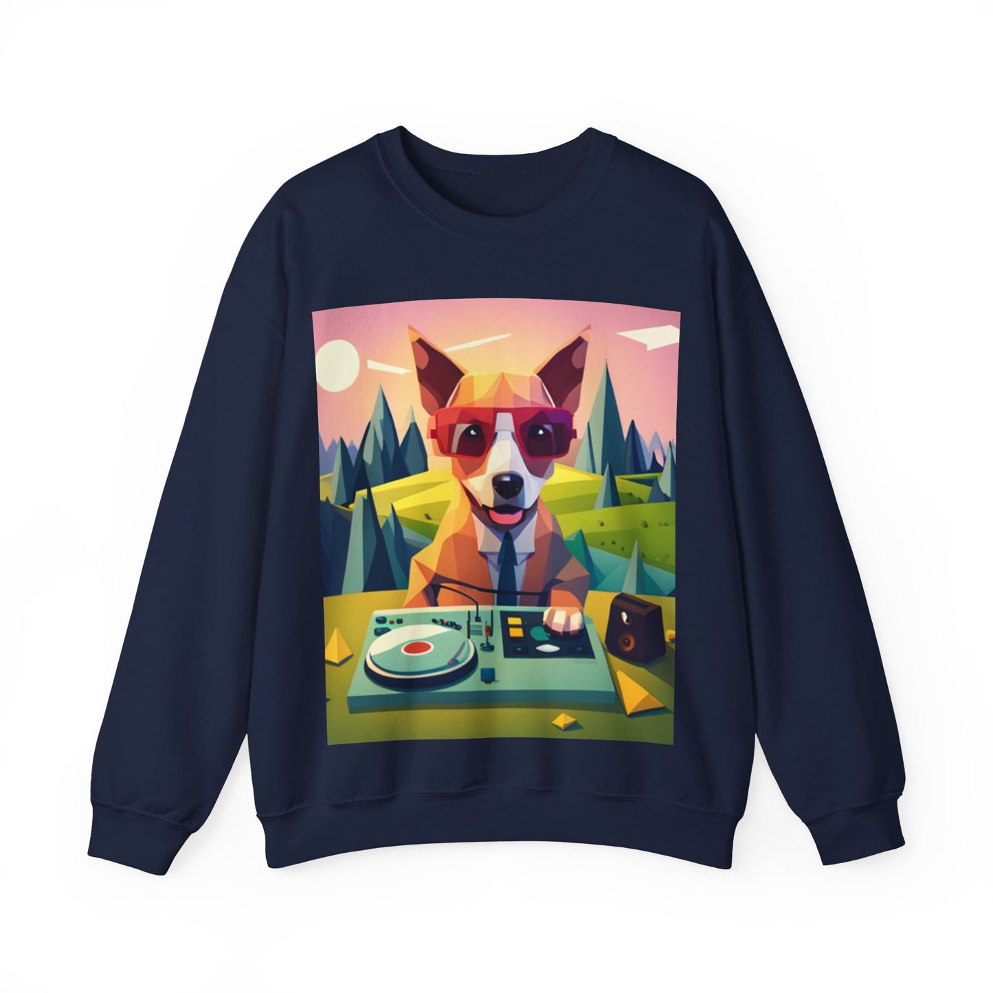 Crewneck Sweatshirt - Gentleman DJ dog