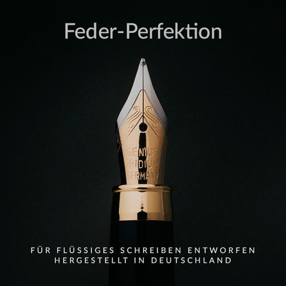 Wordsworth & Black - hochwertiger Füllfederhalter Set aus Bambusholz