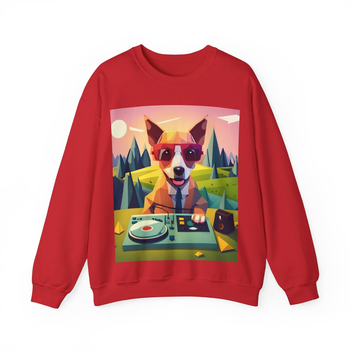 Crewneck Sweatshirt - Gentleman DJ dog