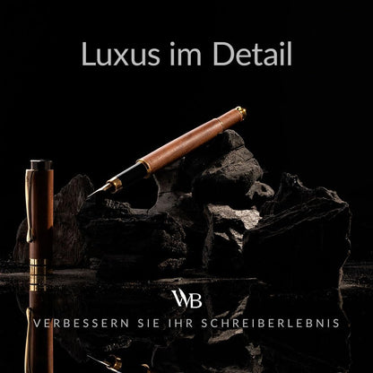 Wordsworth & Black - hochwertiger Füllfederhalter Set aus Bambusholz