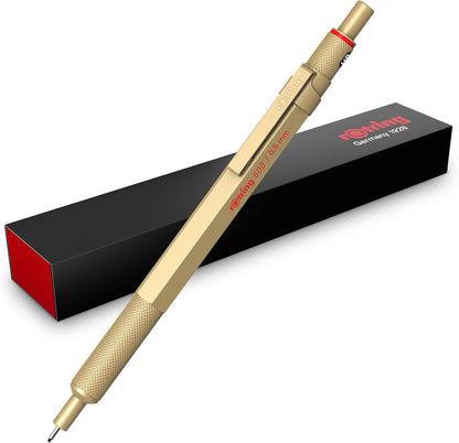 rOtring 600 hochwertiger Druckbleistift 0,5 mm – Gold (HB)