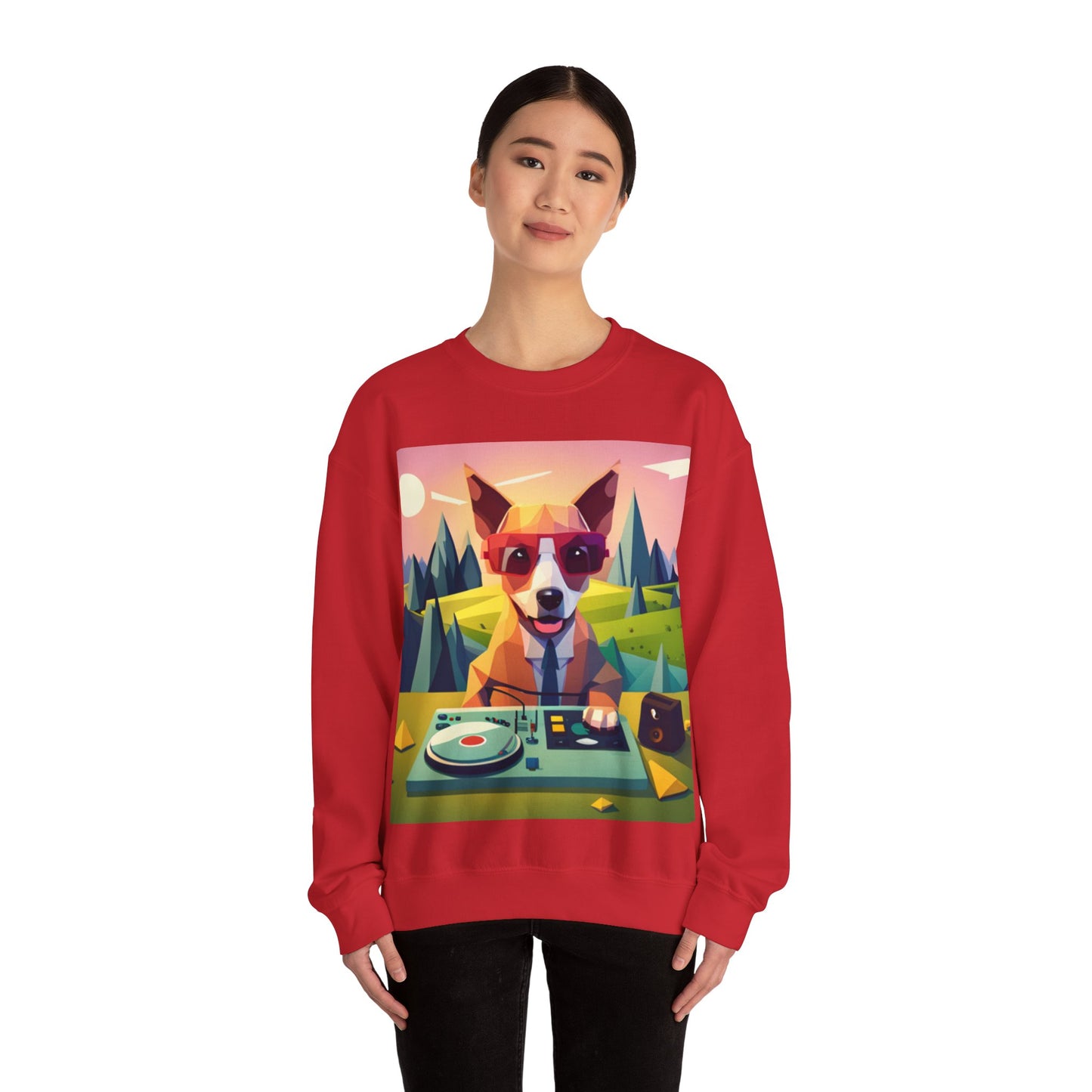 Crewneck Sweatshirt - Gentleman DJ dog