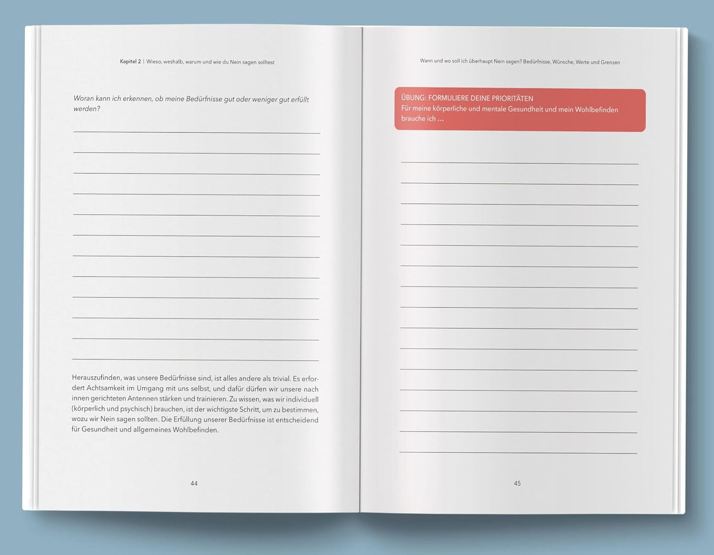 Neinsagen ohne schlechtes Gewissen – Workbook für mehr Selbstachtung