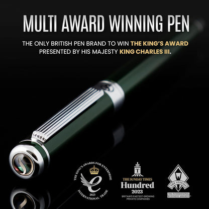 Scriveiner Füllfederhalter British Racing Green – Eleganter Luxus-Füller mit Schmidt-Feder