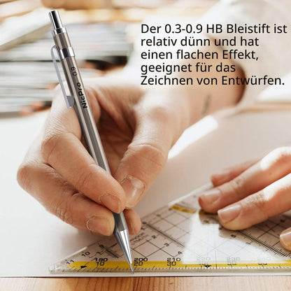 Nicpro 29-teiliges Druckbleistift-Set – Zeichen- und Skizzenset im Lederetui