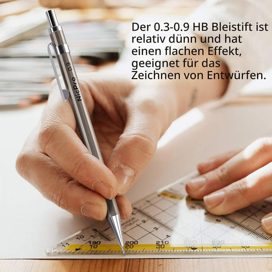 Nicpro 29-teiliges Druckbleistift-Set – Zeichen- und Skizzenset im Lederetui