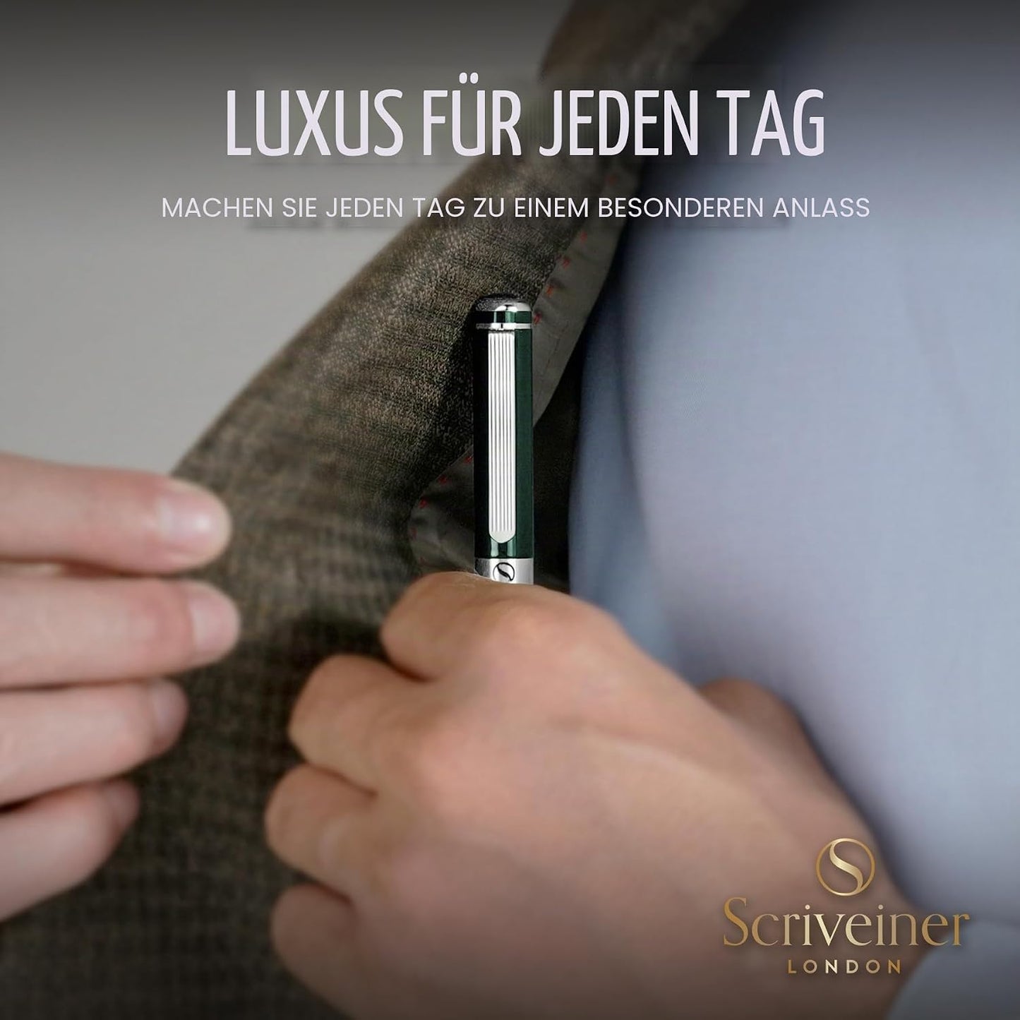 Scriveiner Füllfederhalter British Racing Green – Eleganter Luxus-Füller mit Schmidt-Feder