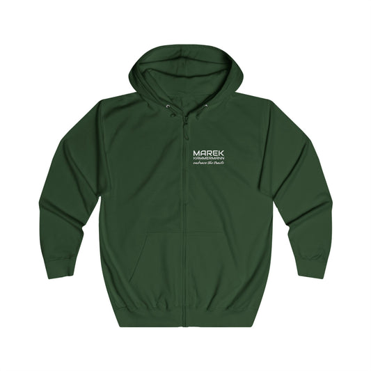 Zip Hoodie Unisex Baumwollmischung – Kapuzenjacke mit Reißverschluss | Marek Kammermann Kollektion
