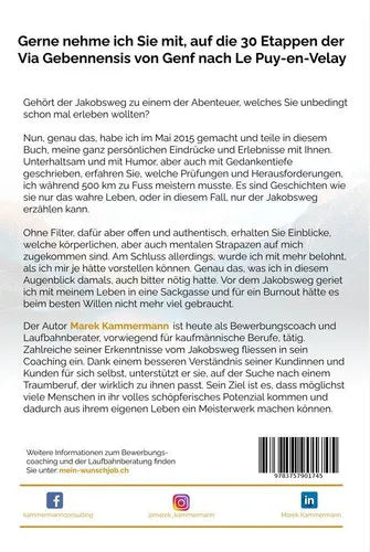 Buch Jakobsweg - 500 km zu Fuss auf der Via Gebennensis von Marek Kammermann